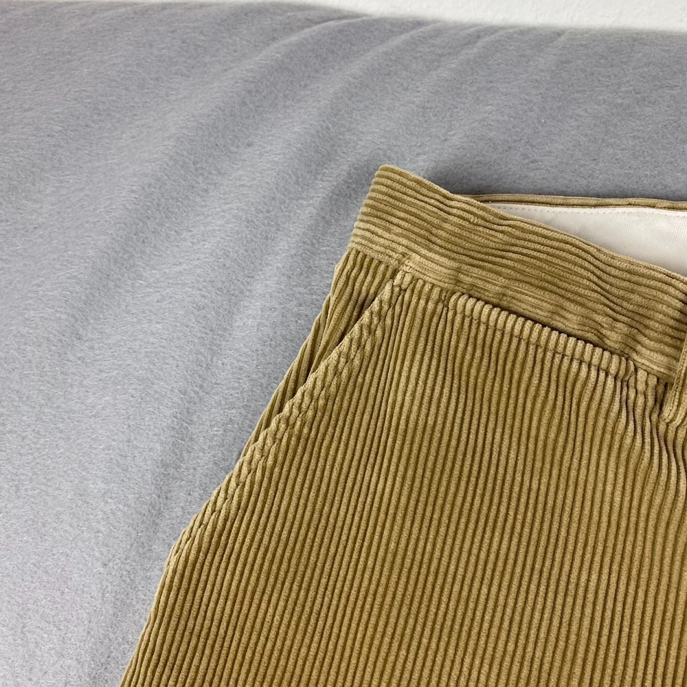 Vintage Polo Ralph Lauren Mens Corduroy Pants 33x30 flat front Cords brown - Picture 4 of 12